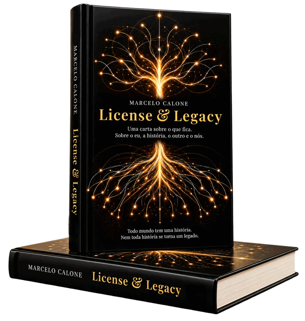 Livro License & Legacy, de Marcelo Calone: uma carta sobre o que fica